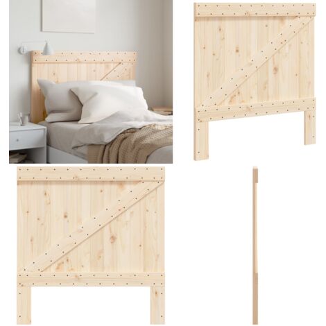 Cabecero de madera maciza de pino 100x104 cm - Madera maciza de pino - Cabecero de cama