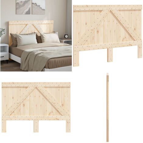 Cabecero de madera maciza de pino 140x104 cm - Madera maciza de pino - Cabecero de cama