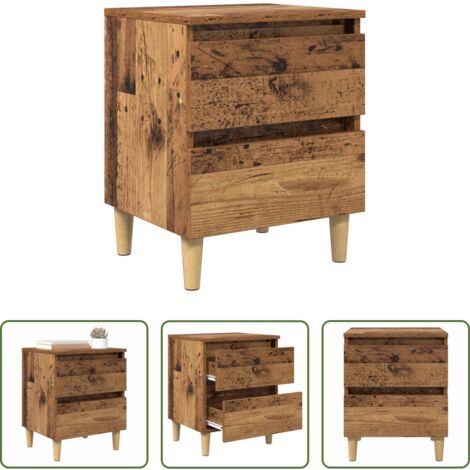 Cabecero de madera -  Mueble de cama con cajón Madera Vieja 40 x 35 x 50 cm
