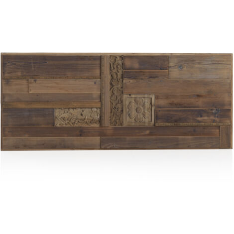 Cabecero De Madera Natural Recuperada 145X60 Cm