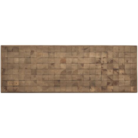 Cabecero De Madera Tamaño Individual Con Frente De Bloque, 110X60 Cm