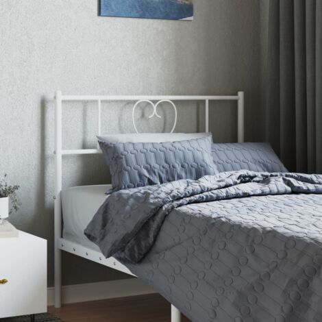 Cabecero de metal blanco 75 cm vidaXL