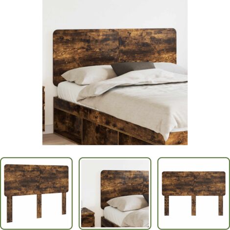 Cabecero de roble -  Cabecero Roble ahumado 140 cm Madera contrachapada