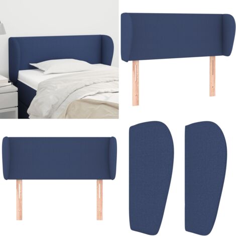 Cabecero de tela azul 83x23x78/88 cm - Cabecero azul - Cabecero de tela