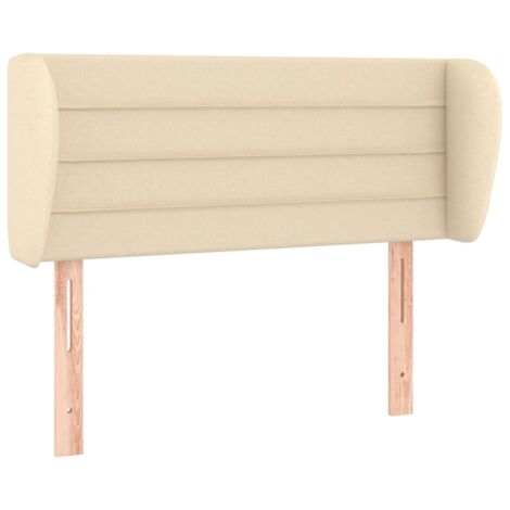 Cabecero de tela color crema 93x23x78/88 cm vidaXL