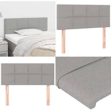 Cabecero de tela gris claro 100x5x78/88 cm - Cabecero de cama ajustable - Cabecero de cama de tela