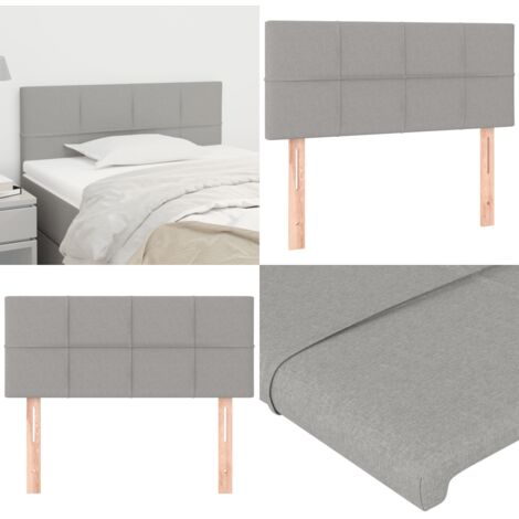 Cabecero de tela gris claro 90x5x78/88 cm - Cabecero de cama ajustable - Cabecero de cama de tela