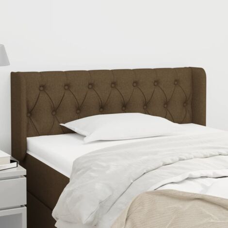 Cabecero de tela gris oscuro 103x16x78/88 cm vidaXL