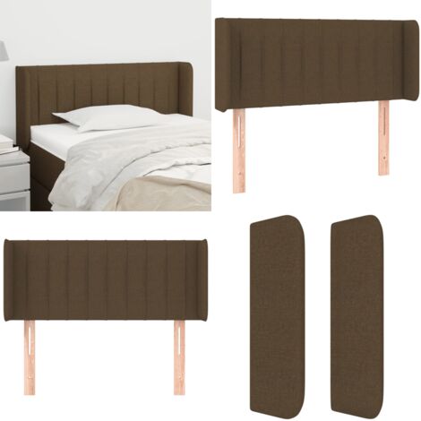 Cabecero de tela gris oscuro 93x16x78/88 cm - Cabecero de cama gris - Cabecero de cama madera
