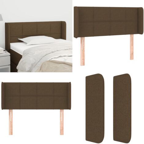 Cabecero de tela gris oscuro 93x16x78/88 cm - Cabecero de cama gris - Cabecero de cama madera