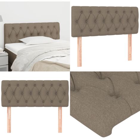 Cabecero de tela gris taupe 100x7x78/88 cm - Cabecero de cama ajustable - Cabecero de cama de tela