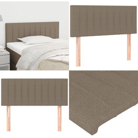 Cabecero de tela gris taupe 80x5x78/88 cm - Cabecero de cama ajustable - Cabecero de cama de tela