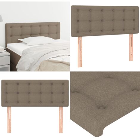 Cabecero de tela gris taupe 80x5x78/88 cm - Cabecero de cama ajustable - Cabecero de cama de tela