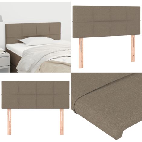 Cabecero de tela gris taupe 90x5x78/88 cm - Cabecero de cama ajustable - Cabecero de cama de tela