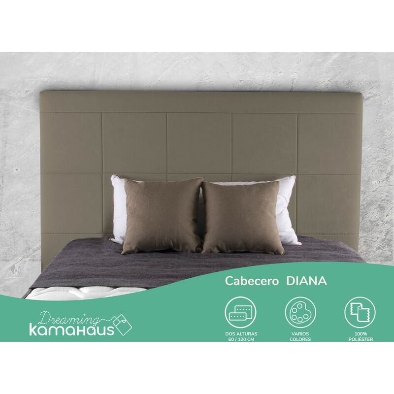 

Cabecero Diana | Tapizado Tejido Nido | Antimanchas | Para camas de 180 cm | 190 x 60 cm | Para camas de 180 cm | Color Nido 8/Savana