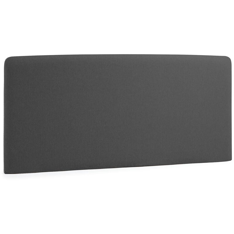 

Cabecero Dyla grafito 168 x 76 cm de madera y espuma de poliuretano tapizado en tela antimanchas para cama de 150 cm - Kave Home