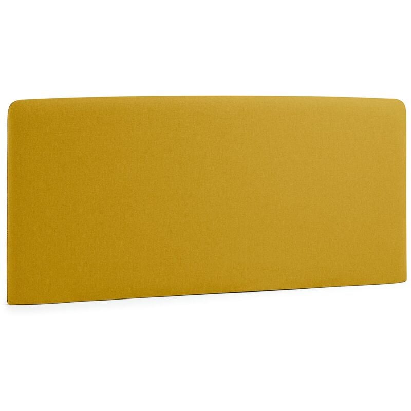 

Cabecero Dyla mostaza 178 x 76 cm de madera y espuma de poliuretano tapizado en tela antimanchas para cama de 160 cm - Kave Home