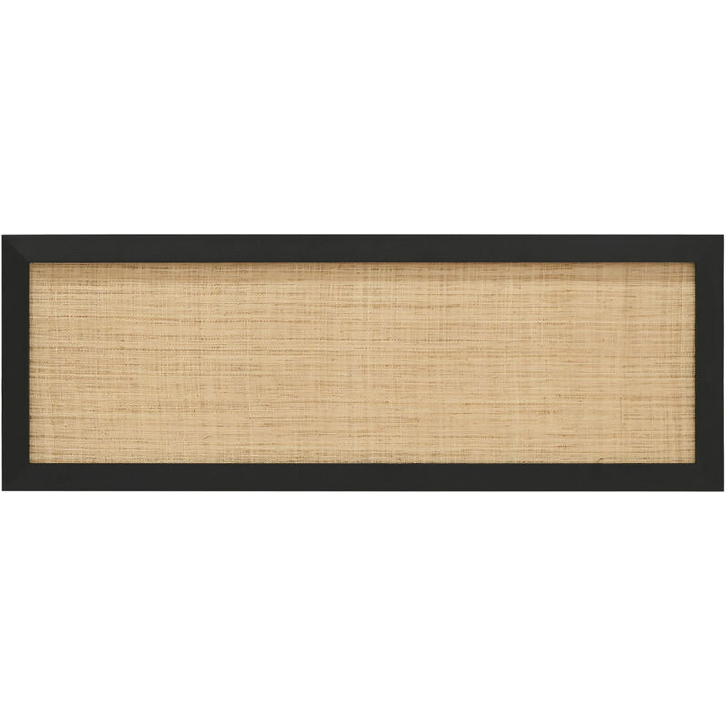 

Decowood - Cabecero Ellen rafia negro 160x60cm