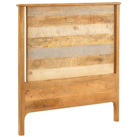 Cabecero En Madera Maciza De Mango Gris 110X120 Cm