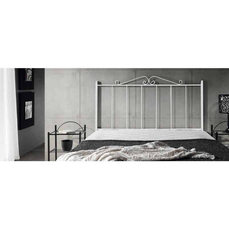 

Cabecero de Cama Estilo Forja Ecus | Negro o Blanco | Varios Tamaños Color - Blanco, Tamaño - 150 cm