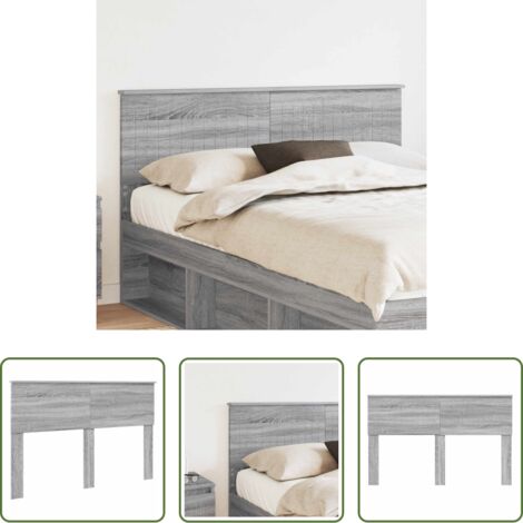 Cabecero gris -  Cabecero Gris Sonoma 140 cm Madera contrachapada