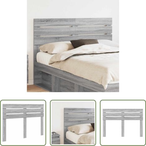 Cabecero gris -  Cabecero Gris Sonoma 160 cm Madera contrachapada