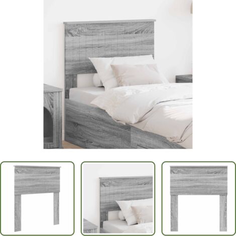 Cabecero gris -  Cabecero Gris Sonoma 75 cm Madera contrachapada