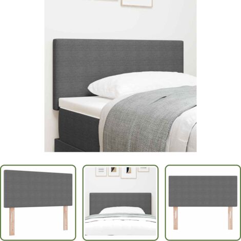 Cabecero gris claro -  Cabecero Gris Claro 80 cm Tela de Pana