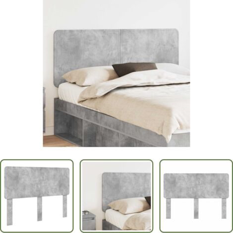Cabecero gris concreto -  Cabecero Gris Concreto 160 cm Madera contrachapada