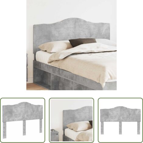 Cabecero gris concreto -  Cabecero Gris Concreto 160 cm Madera contrachapada