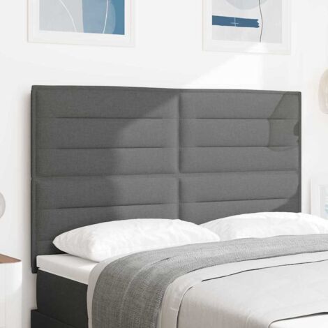 Cabecero Gris oscuro 144 cm tela