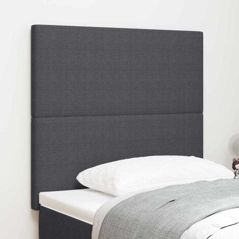 Cabecero Gris oscuro 90 cm Tela de Pana