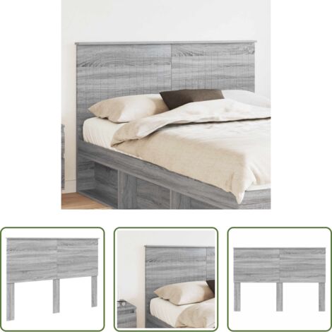 Cabecero gris sonoma -  Cabecero con cabecera Gris Sonoma 140 cm Madera contrachapada