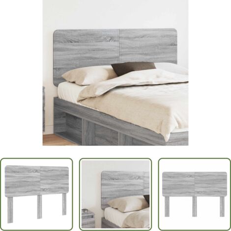 Cabecero gris sonoma -  Cabecero Gris Sonoma 140 cm Madera contrachapada
