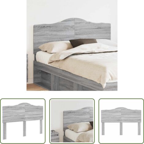 Cabecero gris sonoma -  Cabecero Gris Sonoma 160 cm Madera contrachapada