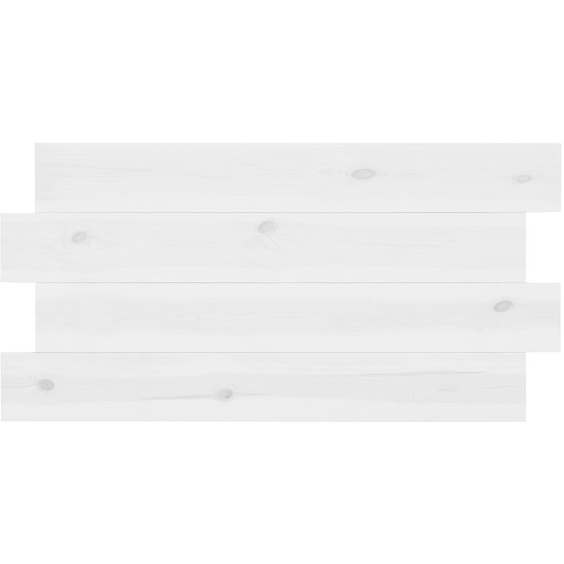 

Decowood - Cabecero horizontal asimétrico blanco flandes 200x80cm