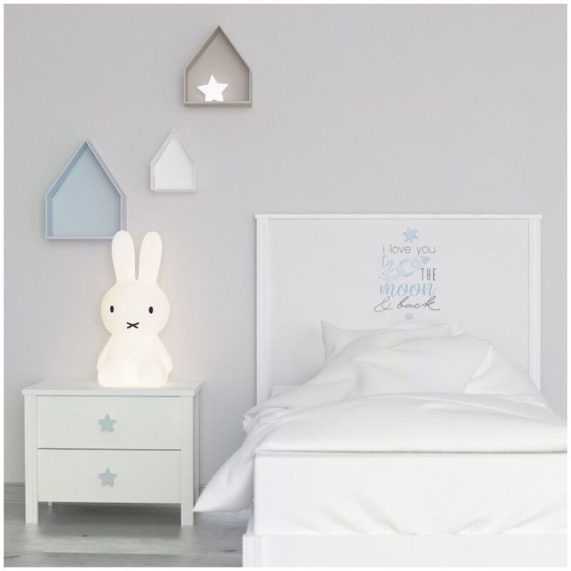 

Cabecero Infantil Moon Ancho: 99.6 Cm X Largo: 4 Cm X Alto: 125.5 Cm