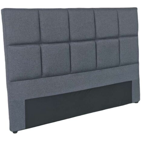 Cabecero lumus para colchón de 150cm tapizado gris, 160cm(ancho) 110cm(alto) 9cm(fondo)