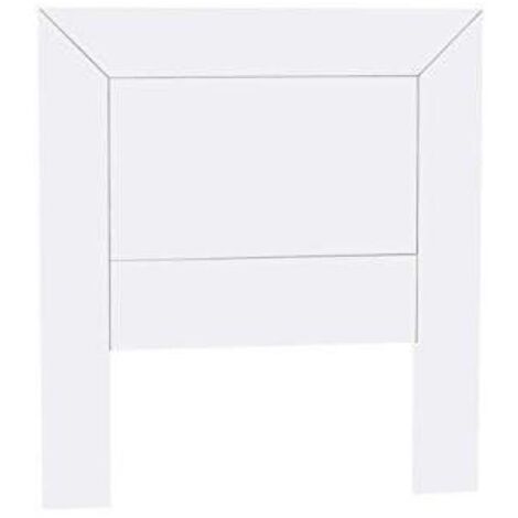 Cabecero madera en acabado blanco 110 cm(alto), 100 cm (ancho), 2 cm (fondo)