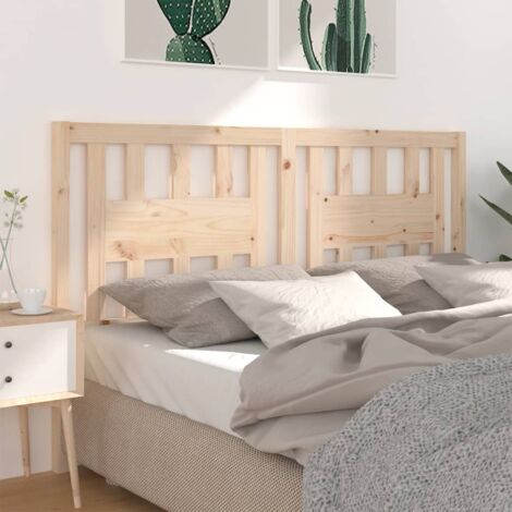 Cabecero madera maciza de pino 166x4x100 cm