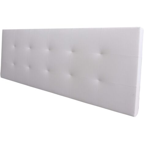 Cabecero Margot Cama Matrimonio de Polipiel Blanco 166x62