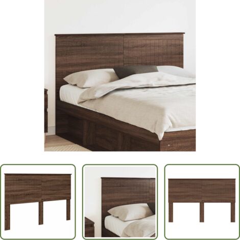 Cabecero moderno -  Cabecero con cabecera Roble Marrón 150 cm Madera contrachapada