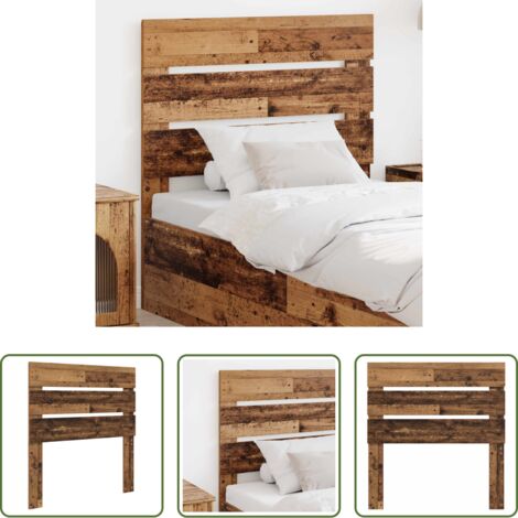 Cabecero moderno -  Cabecero Madera vieja 100 cm Madera de ingeniería