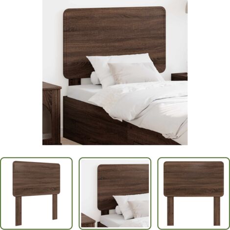 Cabecero moderno -  Cabecero Roble Marrón 100 cm Madera contrachapada