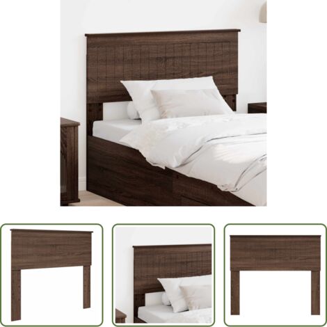 Cabecero moderno -  Cabecero Roble Marrón 100 cm Madera contrachapada