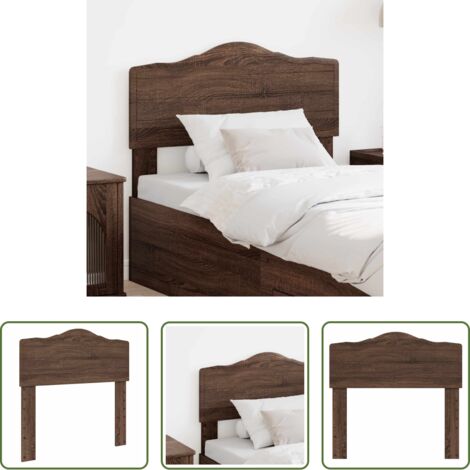 Cabecero moderno -  Cabecero Roble Marrón 100 cm Madera contrachapada