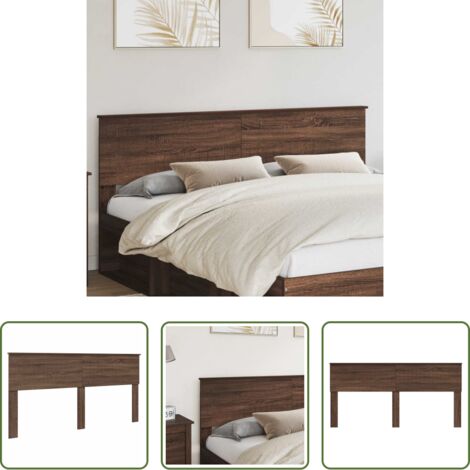 Cabecero moderno -  Cabecero Roble Marrón 180 cm Madera contrachapada