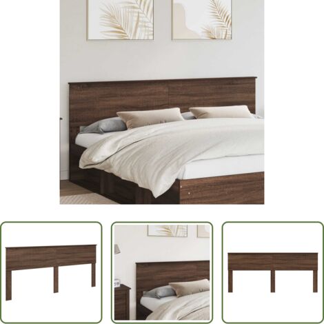 Cabecero moderno -  Cabecero Roble Marrón 200 cm Madera contrachapada
