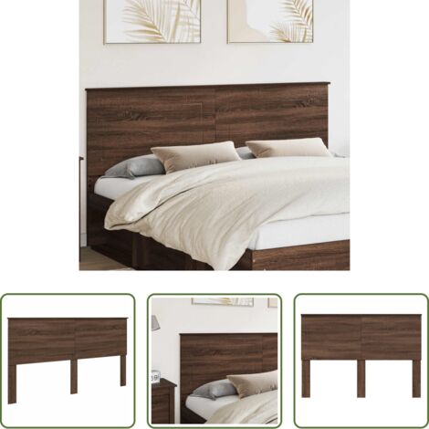 Cabecero moderno -  Cabecero Roble marrón Madera de ingeniería