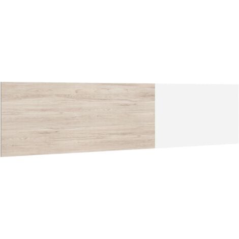 Cabecero New Couple cabezal cama matrimonio 150 cm dormitorio color blanco y sahara 209x53cm